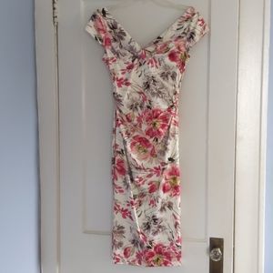 Maggy London Satin floral dress